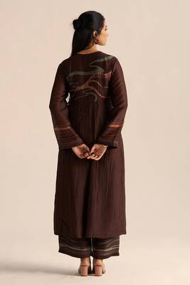 Dark chocolate silk co-ord set 5