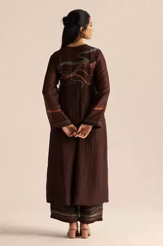 Dark chocolate silk co-ord set