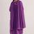 Purple magic mul-mul kurta set