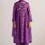 Purple magic mul-mul kurta set
