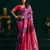 magenta soft art silk saree with fancy pumpum border