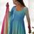 Sky blue -pink color georgette colorfull pedding anarkali set