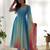 Sky blue -pink color georgette colorfull pedding anarkali set
