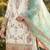 White pakistani style royal salwar kameez wear – embroidered fox georgette set