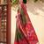 mehendi premium pochampalli art silk saree for festive 