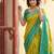 light yellow premium pochampalli art silk saree for festive 