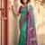 sea green premium pochampalli art silk saree for festive 