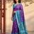 purple premium pochampalli art silk saree for festive 