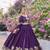 purple vichitra lehenga choli with heavy embroidery