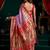 Onion pink  premium tissue paithani saree with lotus zari border & pum pum