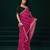 Pink designer net saree sequins embroidery party wear with velvet blouse