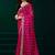 Pink designer net saree sequins embroidery party wear with velvet blouse