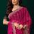Pink designer net saree sequins embroidery party wear with velvet blouse
