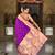 Soft paithani silk saree with zari weawing motifs design and meenakari weawing rich pallu