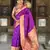 Soft paithani silk saree with zari weawing motifs design and meenakari weawing rich pallu