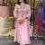 Light pink color chanderi silk  kurta set
