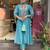 Light blue color chanderi silk  kurta set