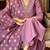 Lavender color viscose chanderi sttiched kurta set