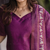 Purple color zarna silk readymade kurti