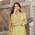 Lemon yellow chanderi butti embroidered kurta set