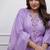 Soft rayon readymade kurta set in lavender