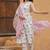 Off white cotton floral print kurta set