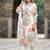 Off white georgette print sttiched kurta set