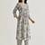 Light grey color rayon readymade kurta set