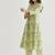 Light green color rayon readymade kurta set