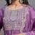 Lavender color chinon viscose sttiched kurta set