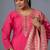 Rani pink color chanderi viscose sttiched suit