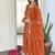 Orange color vichitra silk embroidered  anarkali suit