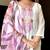 Off white color viscose chanderi sttiched kurta set