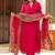 Rani pink color cotton  kurta set