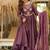 Wine color two tone shimeer anarkali set