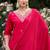 Rani pink rayon embroidered kurta set
