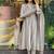 Grey  chinon viscose fabric anarkali suit