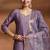 Lavender color viscose sttiched kurta set
