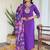Violet color chanderi viscose sttiched kurta set