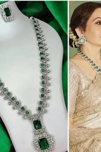 Indian bollywood gold plated kundan choker bridal necklace earrings jewelry set