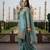 Teal Color Fendy Silk Heavy Embroidery Work Party wear palazzo Pair
