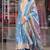 Blue COlor Faux Georgette Embroidery Work Designer palazzo Set