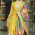 Yellow COlor Faux Georgette Embroidery Work Designer palazzo Set