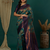 sky neavy blue  soft art silk blend banarasi jacuard work designer party wear saree with unstitched blouse piece