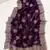 Purple Color Blooming Vichitra Embroidered Saree