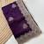 Purple Color Blooming Vichitra Embroidered Saree