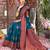 morpich wine  soft art silk blend banarasi jacuard work designer party wear saree with unstitched blouse piece