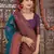 morpich wine  soft art silk blend banarasi jacuard work designer party wear saree with unstitched blouse piece
