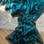 Teal Color Plain Fandy Satin Silk Saree