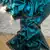 Teal Color Plain Fandy Satin Silk Saree